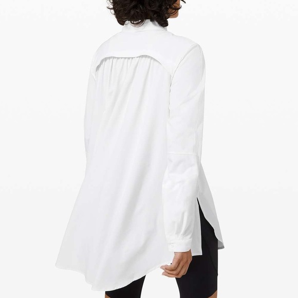 Lululemon In the Moment Shirt White Athleisure Casual Women’s Size 8 - Picture 2 of 16
